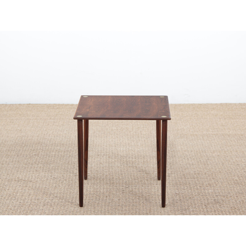 Vintage scandinavian side table in Rio rosewood