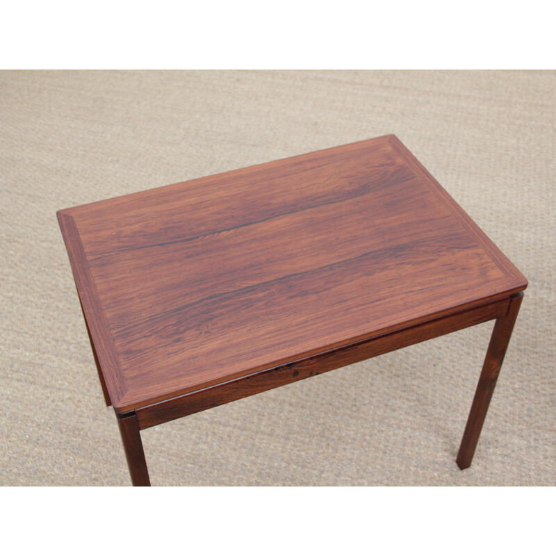 Pair of vintage side tables in rosewood