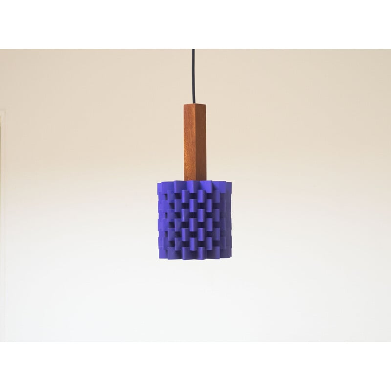 Vintage purple pendant light by Nordisk Solar