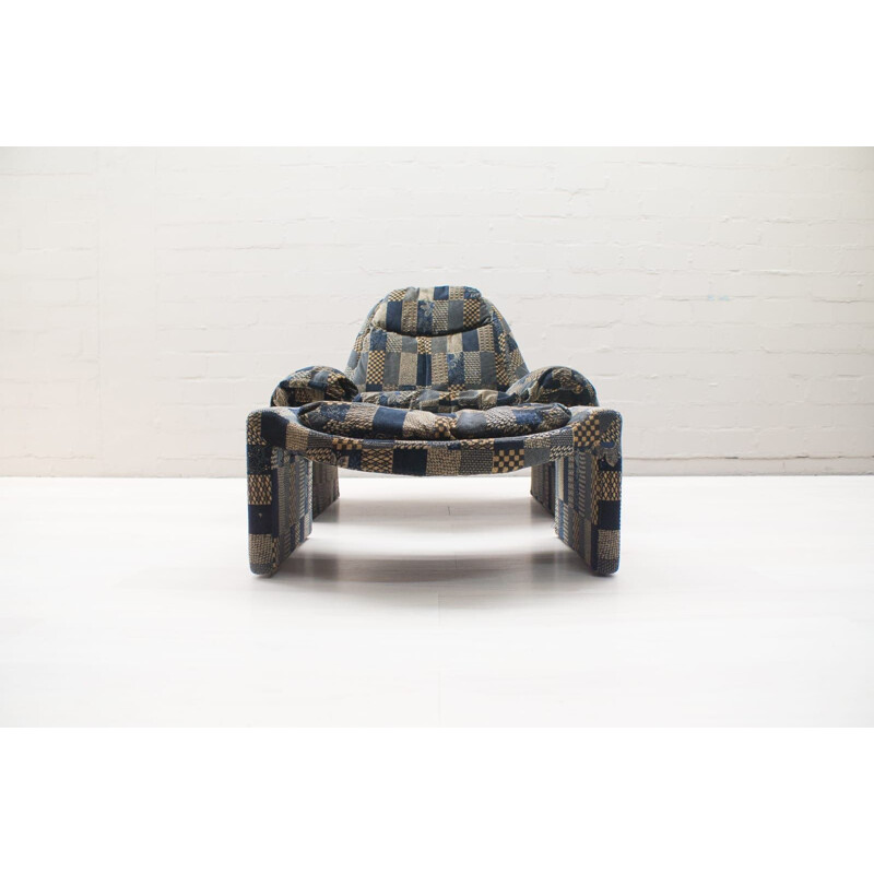 Vintage armchair and ottoman by Vittorio Introini