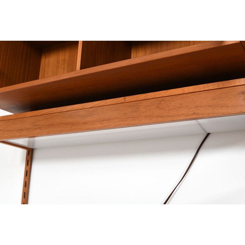 Vintage wall system in teak by Kai Kristiansen