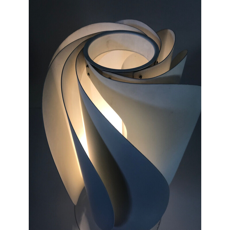 Lampe hélicoïdale blanche en aluminium