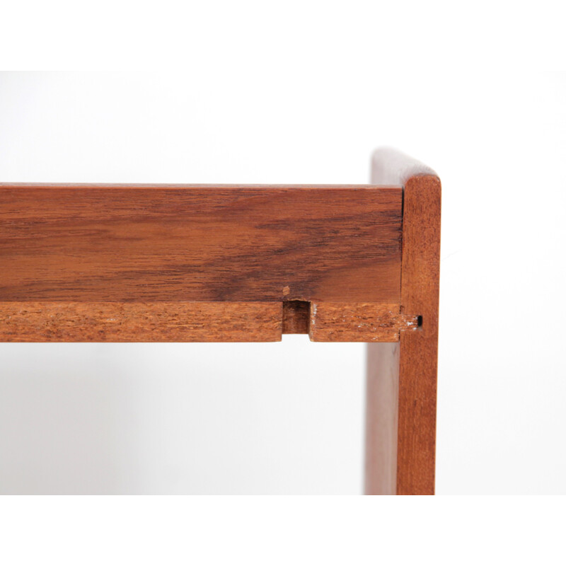 Scandinavian wall shelf in teak