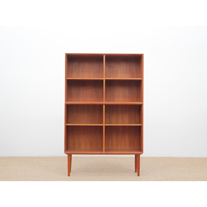 Vintage Scandinavian bookcase in teak