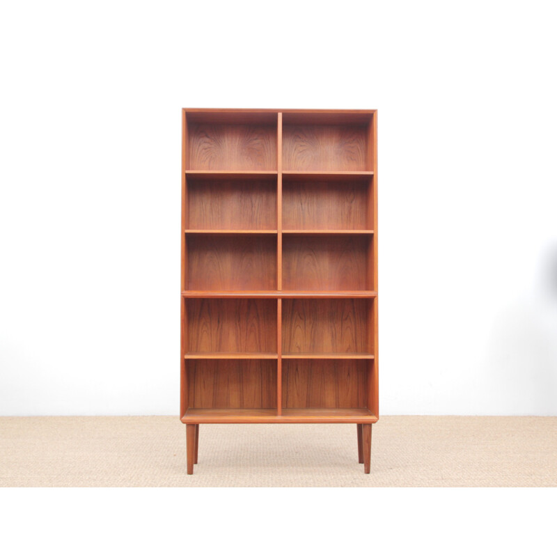 Vintage Scandinavian bookcase in teak