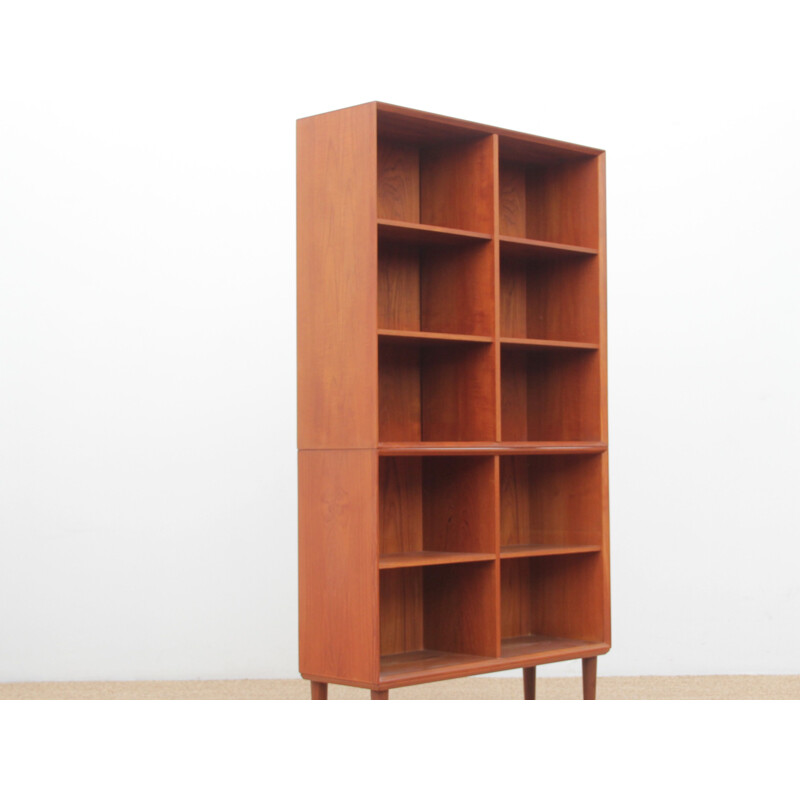 Vintage Scandinavian bookcase in teak