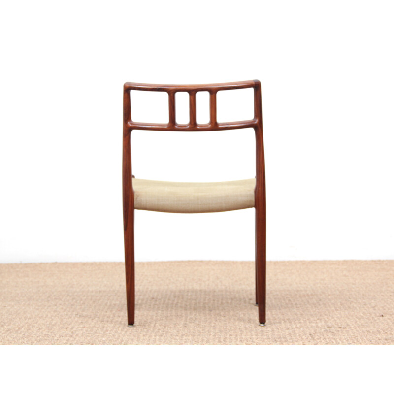 Set of 6 vintage chairs Scandinavian model 79 in Rio rosewood