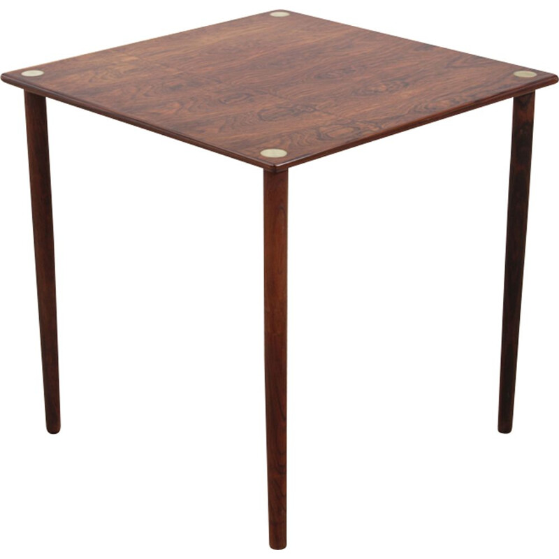 Vintage scandinavian side table in Rio rosewood