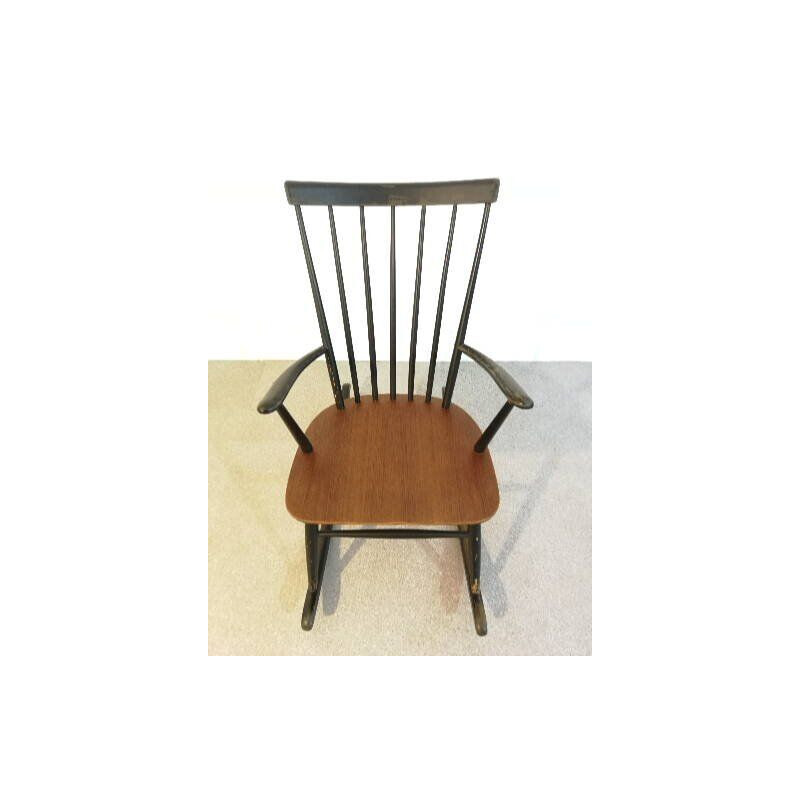 Vintage rocking chair by Roland Rainer