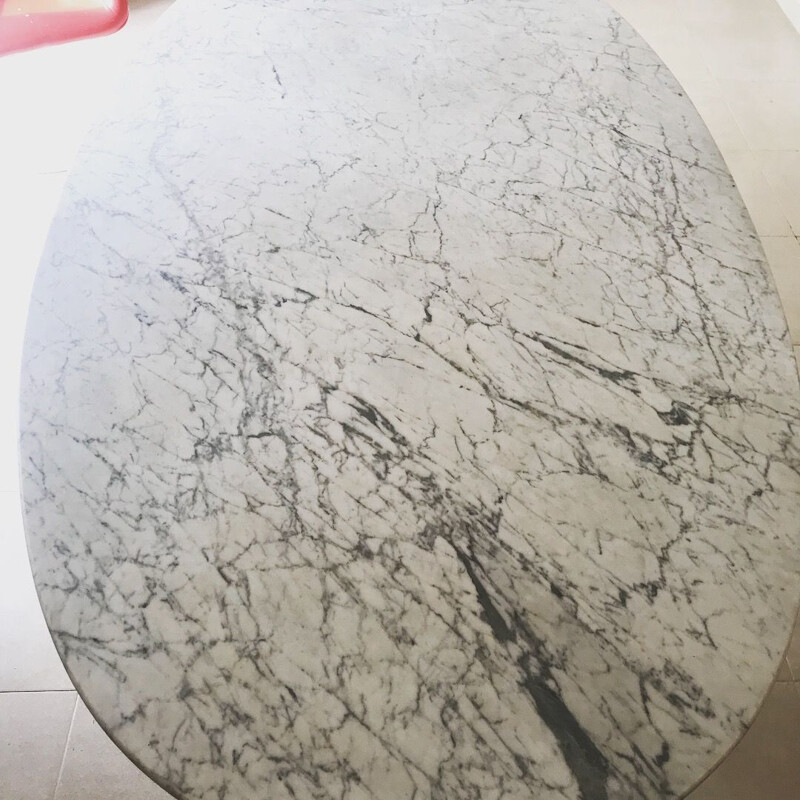 Table vintage en marbre par Osvaldo Borsani pour Tecno