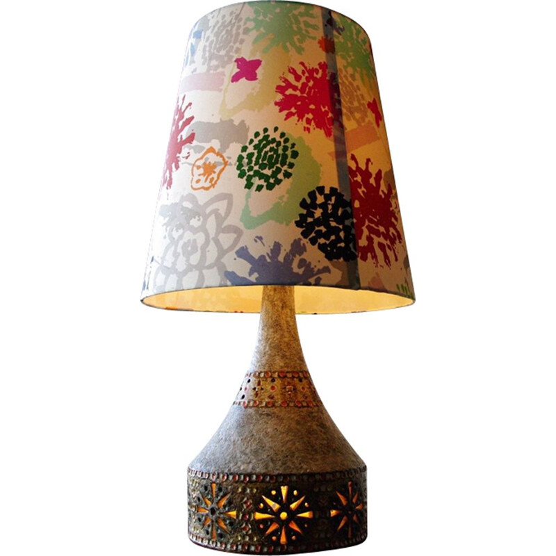Lampe vintage en céramique par Raphael Giarrusso