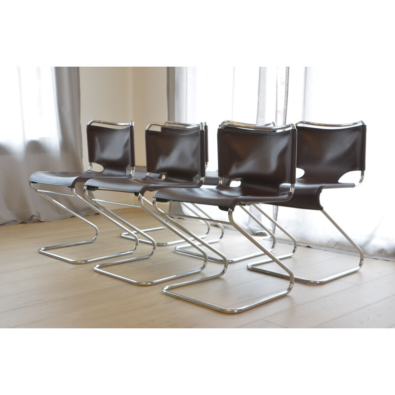 Set of 6 Biscia chairs by Pascal Mourgue for Steiner