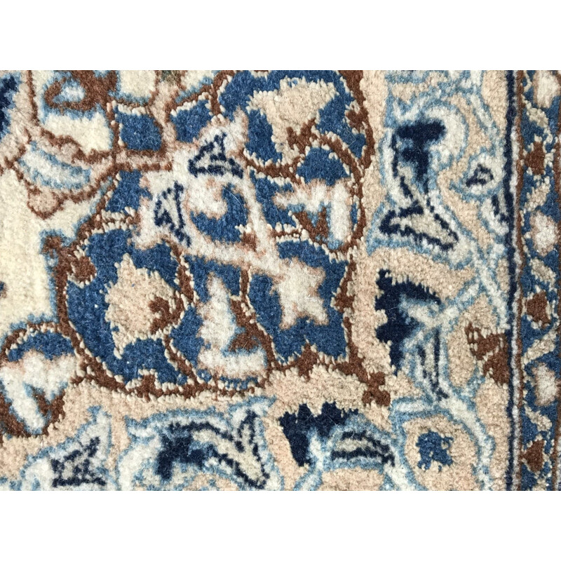 Vintage Persian carpet in wool and silk