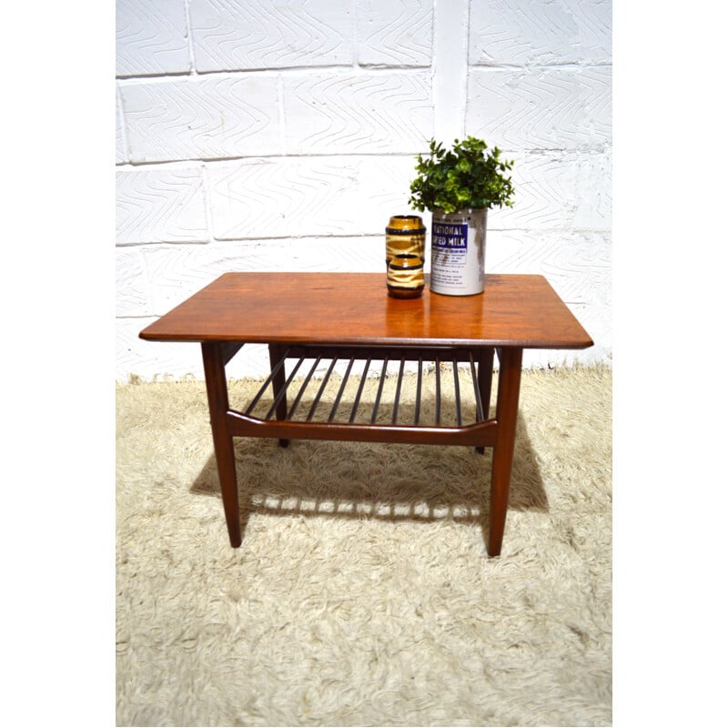 Coffee table in teak and afrormosia, IB KOFOD-LARSEN - 1960s