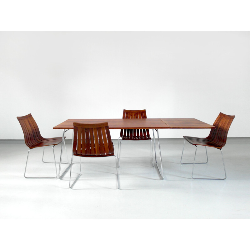 Vintage rosewood dining set by Kjell Richardsen