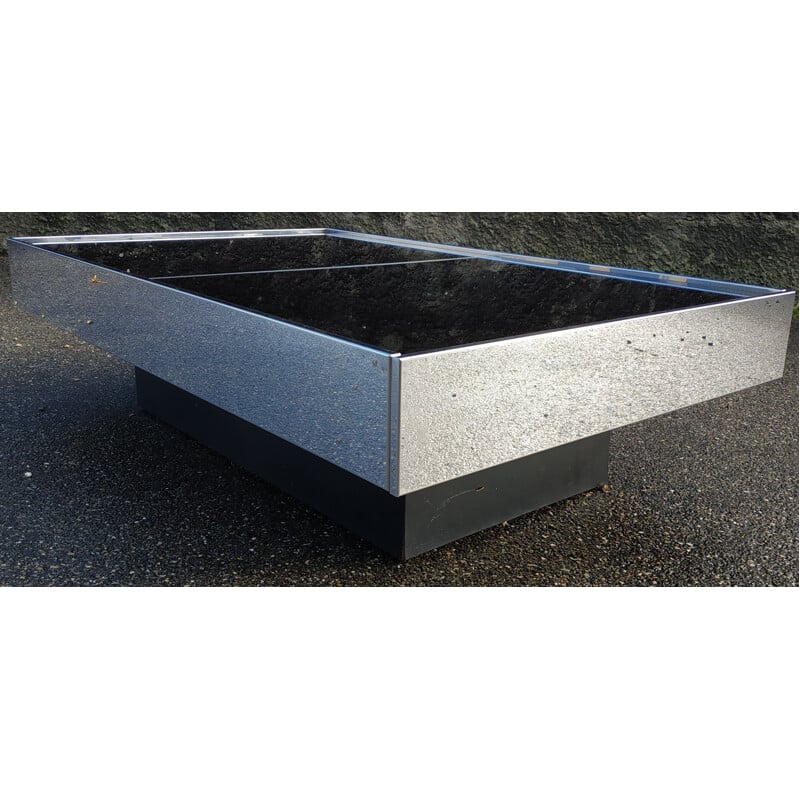 Vintage coffee table in metal by Cidue