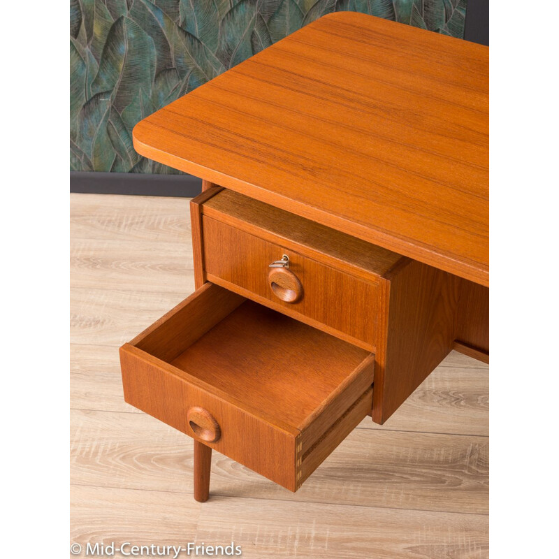 Vintage German writing desk in teak