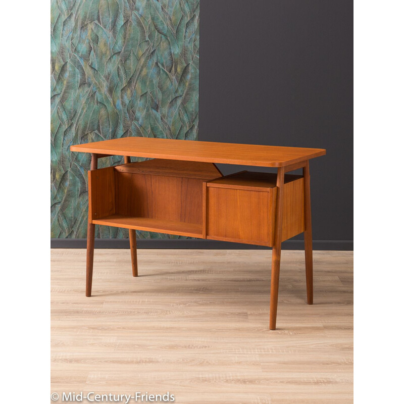 Vintage German writing desk in teak