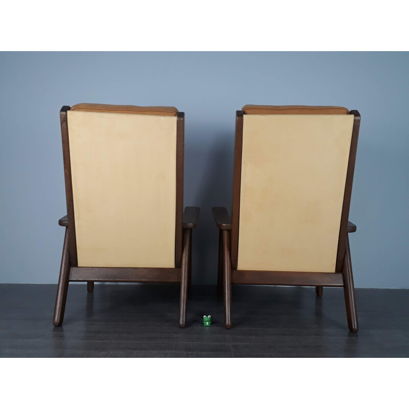 Set of 2 vintage armchairs "FS108" by Pierre Guariche