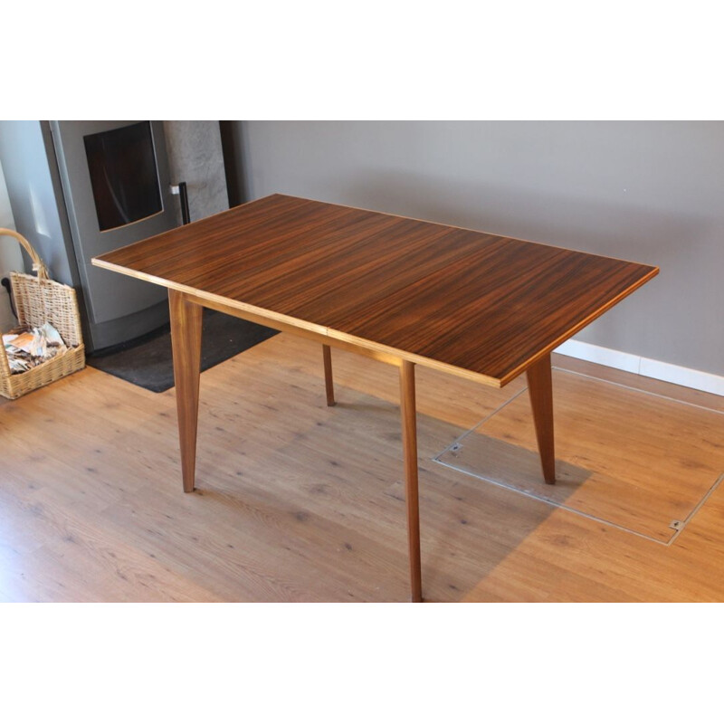 Vintage extendable table in walnut by Morris of Glasgow
