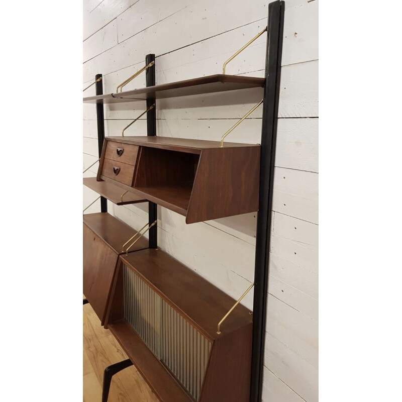 Vintage adjustable shelf system by Louis van Teeffelen for Wébé