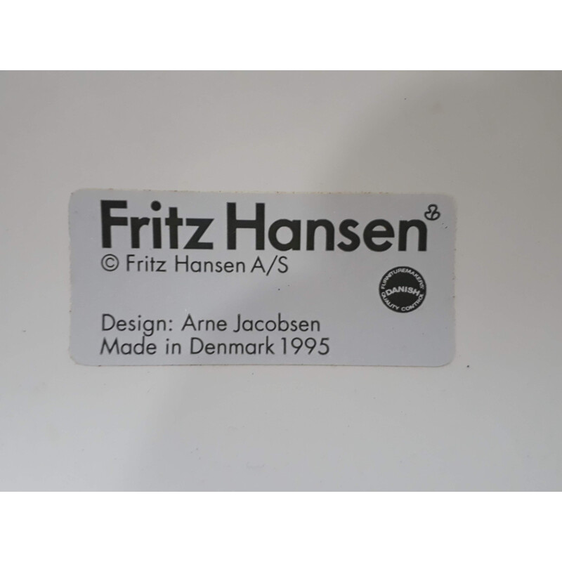Suite de 2 chaises vintage 3107 par Arne Jacobsen pour Fritz Hansen