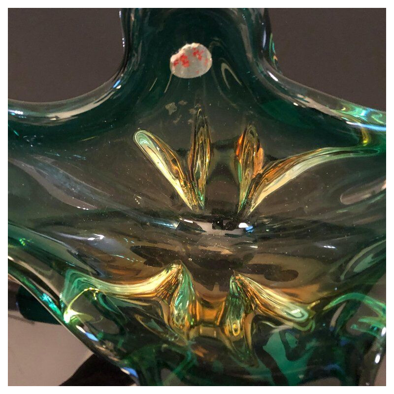 Vintage glass tableware by Murano, Italy 1960