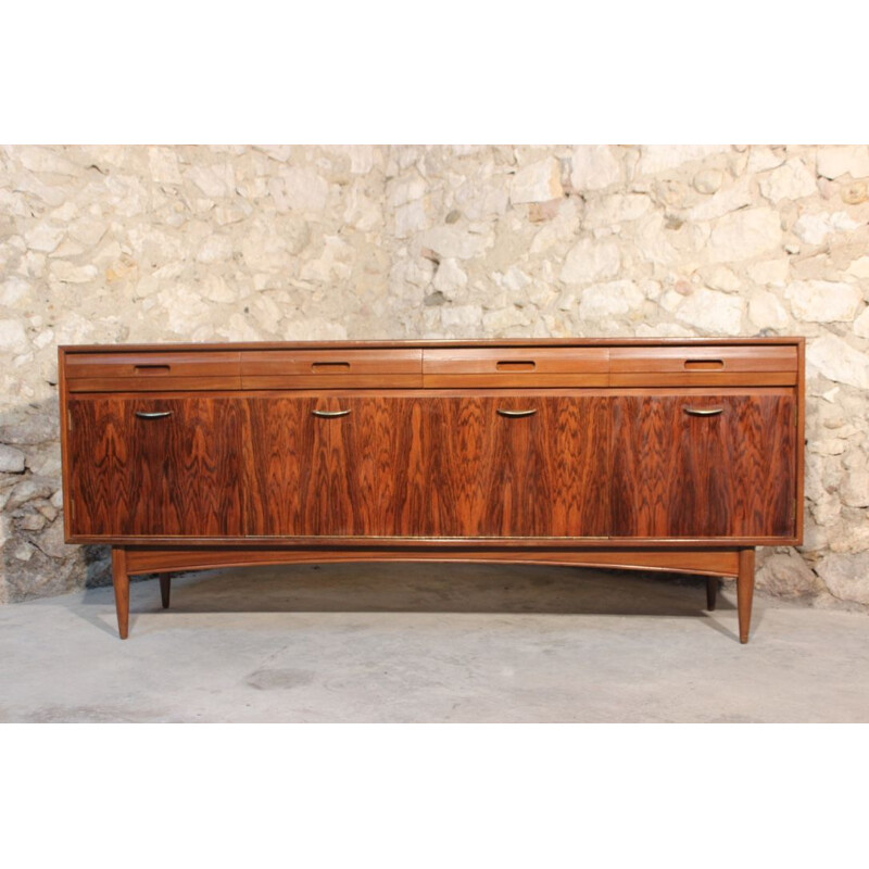 Vintage sideboard in rosewood and afromosia by White & Newton