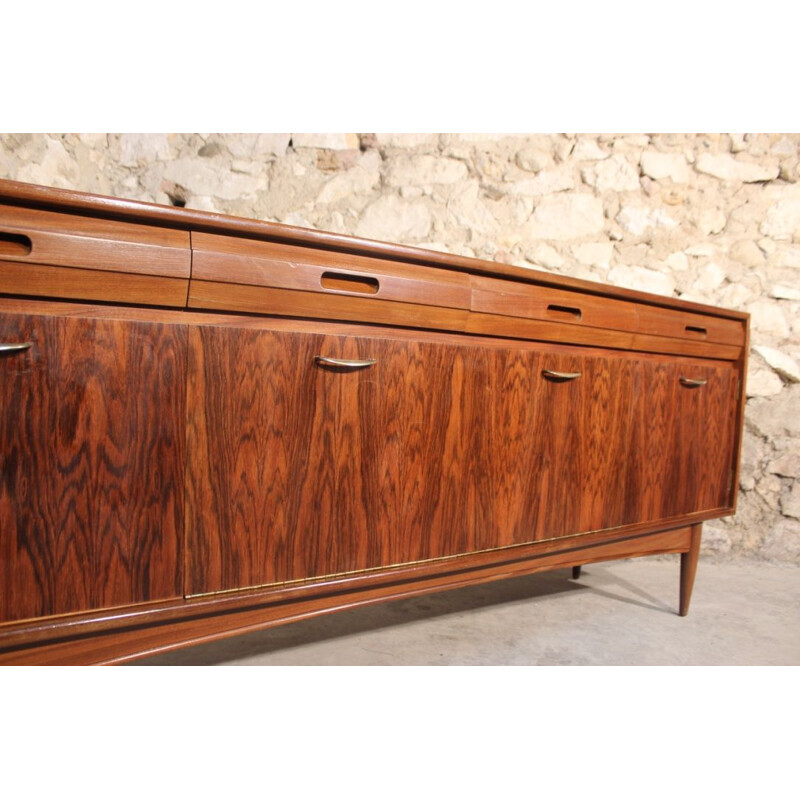 Vintage sideboard in rosewood and afromosia by White & Newton