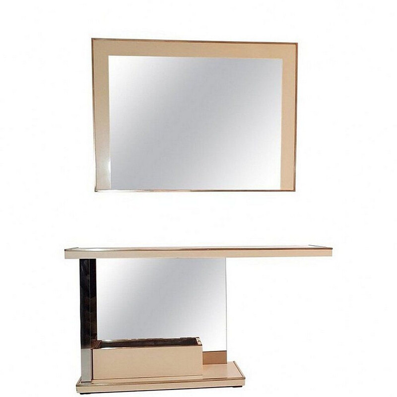 Vintage Italian console and mirror by Nazaret