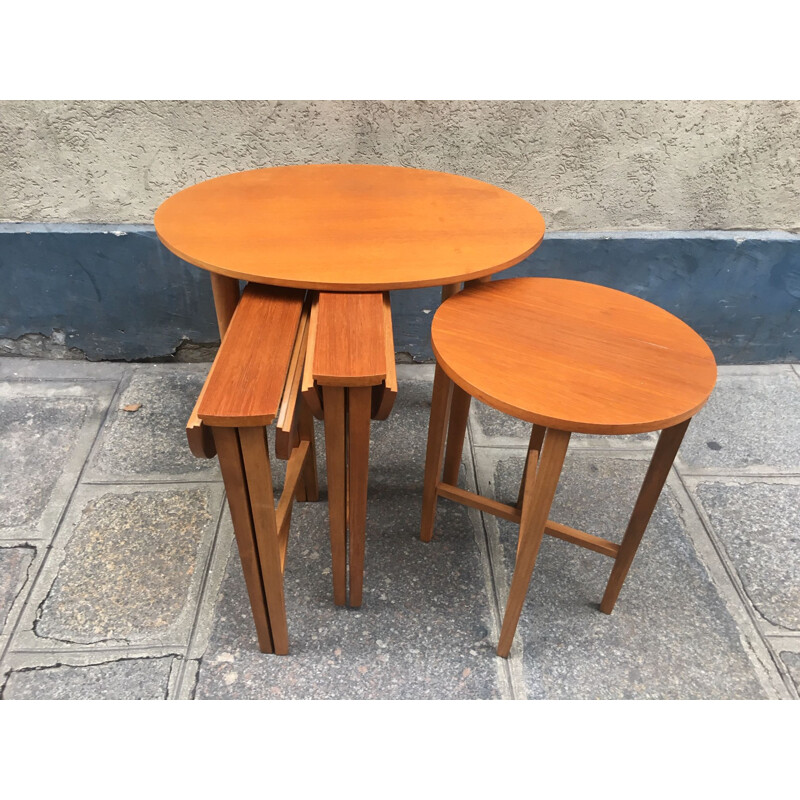 Set of 4 vintage side table