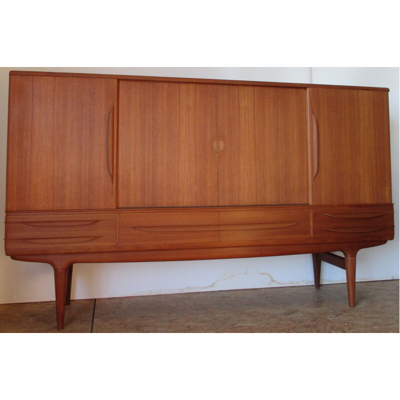 Vintage Danish high sideboard by Johannes Andersen