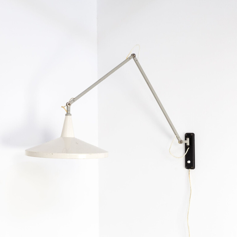 Vintage wall lamp Panama model 4050 by Wim Rietveld  for Gispen