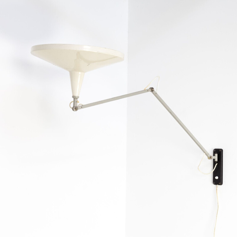 Vintage wall lamp Panama model 4050 by Wim Rietveld  for Gispen