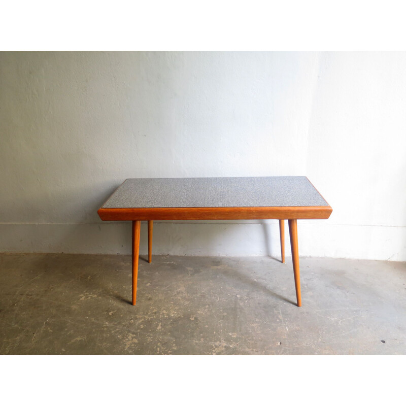 Vintage side table in oak with double formica top