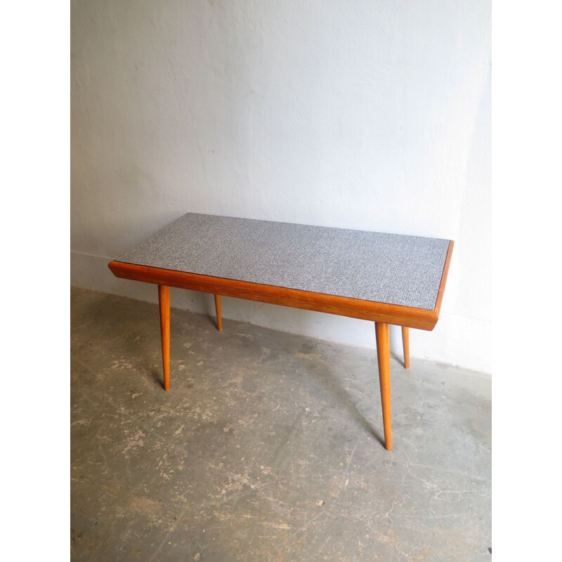 Vintage side table in oak with double formica top