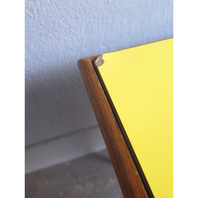 Vintage side table in oak with double formica top