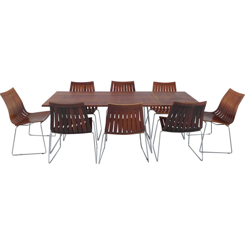 Vintage rosewood dining set by Kjell Richardsen