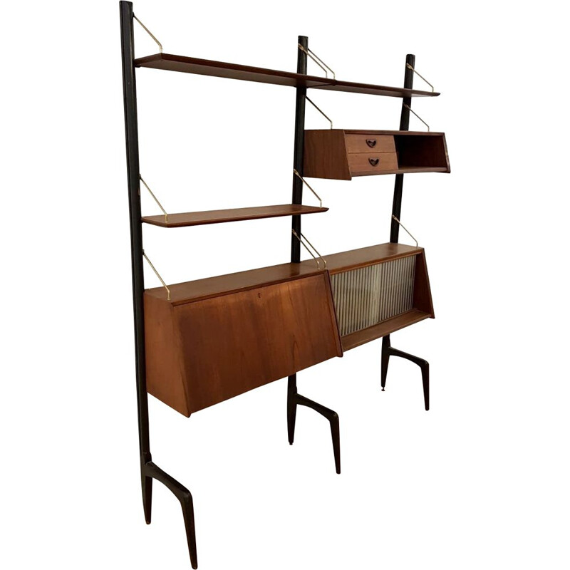 Vintage adjustable shelf system by Louis van Teeffelen for Wébé