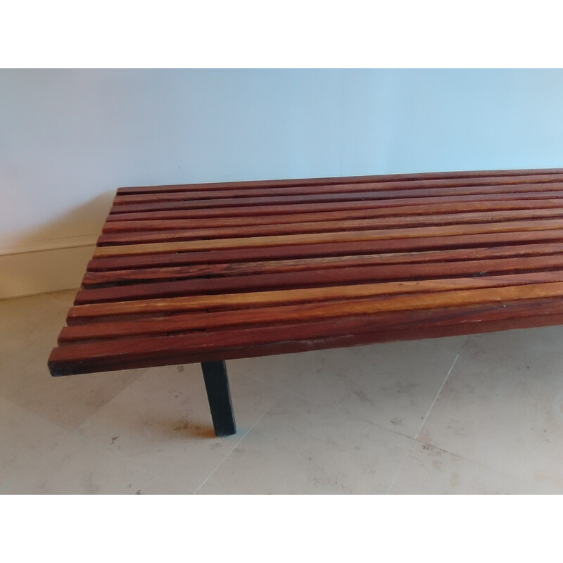 Vintage Cansado bench by Charlotte Perriand