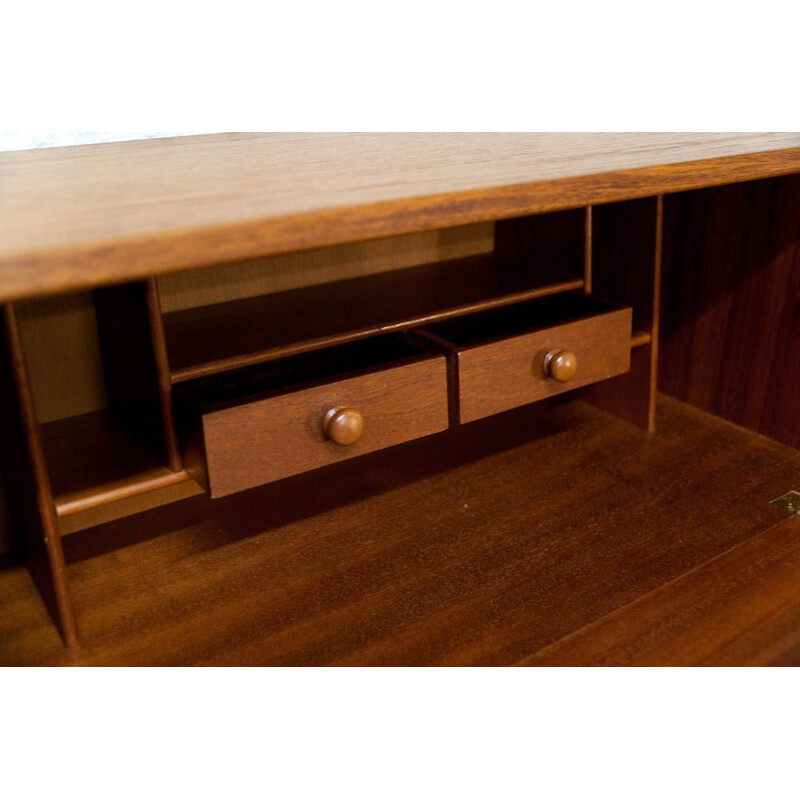 Vintage Scandinavian secretary in teak