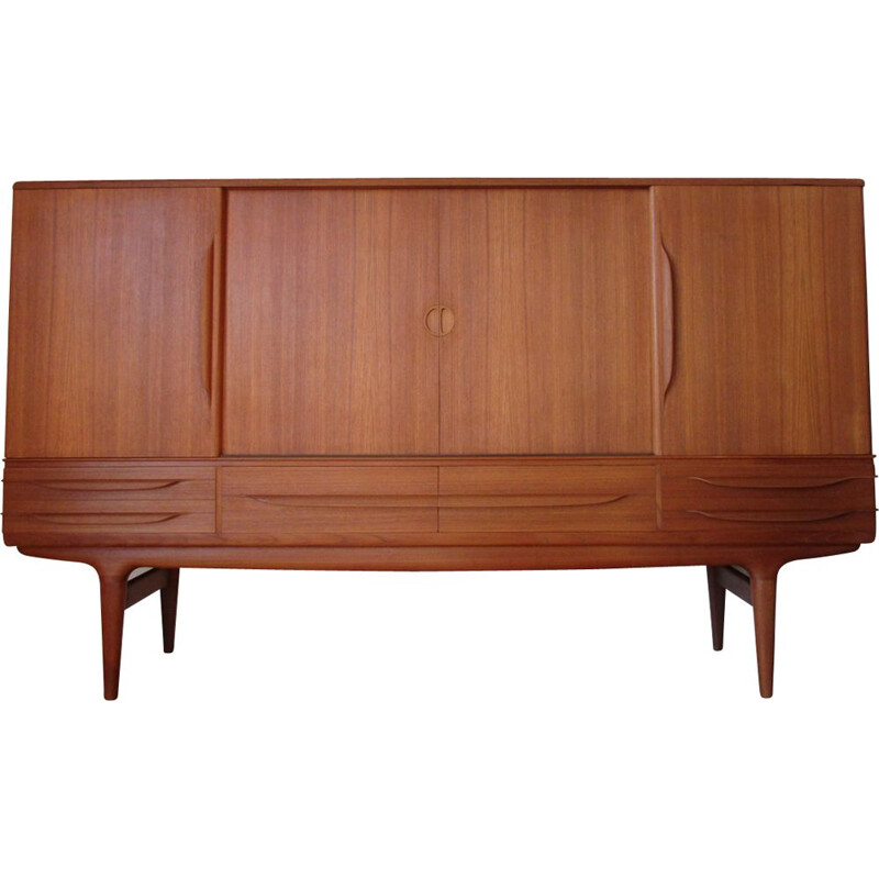 Vintage Danish high sideboard by Johannes Andersen