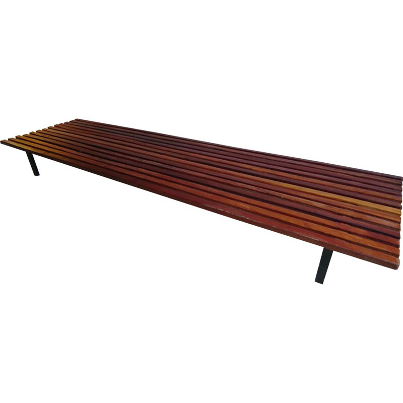 Vintage Cansado bench by Charlotte Perriand