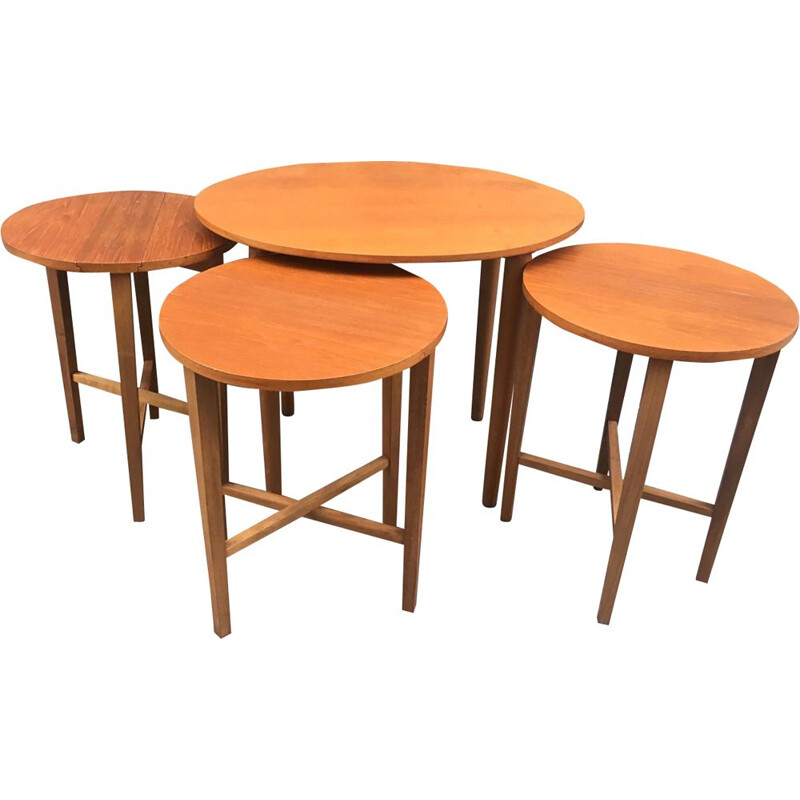 Set of 4 vintage side table