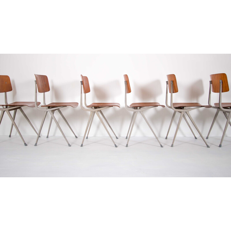 Set of 6 vintage result chairs by Friso Kramer