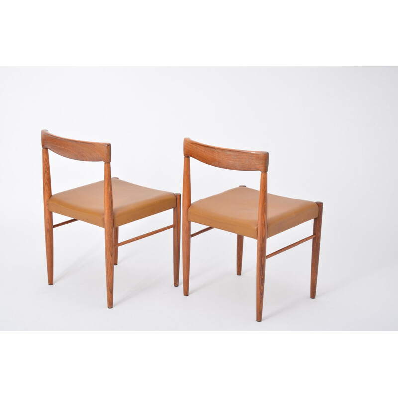 Set of 4 vintage rosewood dining chairs by H.W. Klein for Bramin