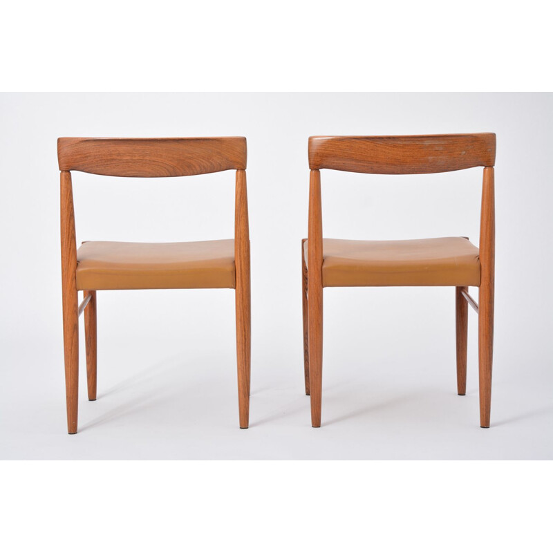 Suite de 8 chaises vintage en palissandre par H.W. Klein pour Bramin
