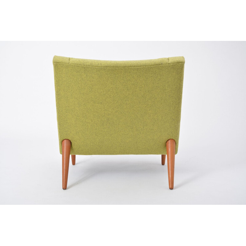 Fauteuil vintage vert danois modèle 50 par Illum Wikkelso pour Soeren Willadsen