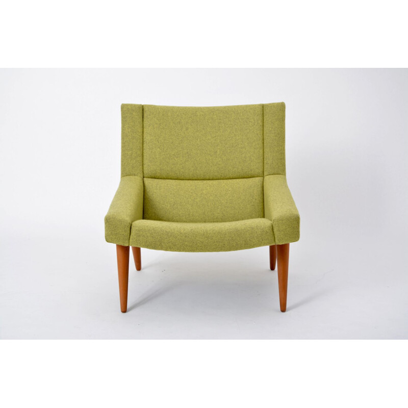 Vintage green Danish lounge chair model 50 by Illum Wikkelso for Soeren Willadsen