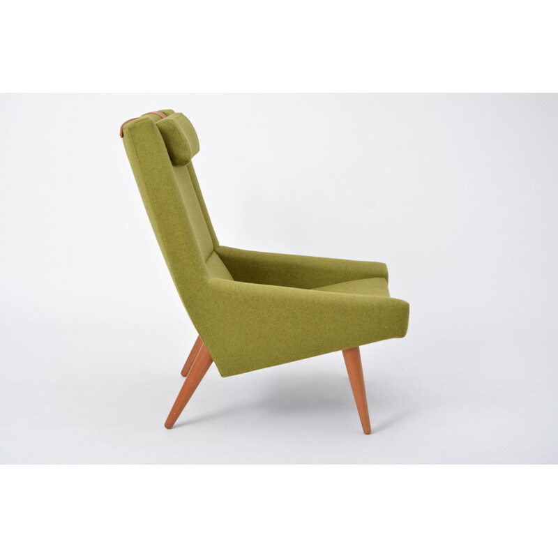 Vintage green lounge chair by Illum Wikkelso for Soren Willadsen